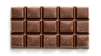 Fototapeta premium Dark Chocolate Bar Isolated on White Background