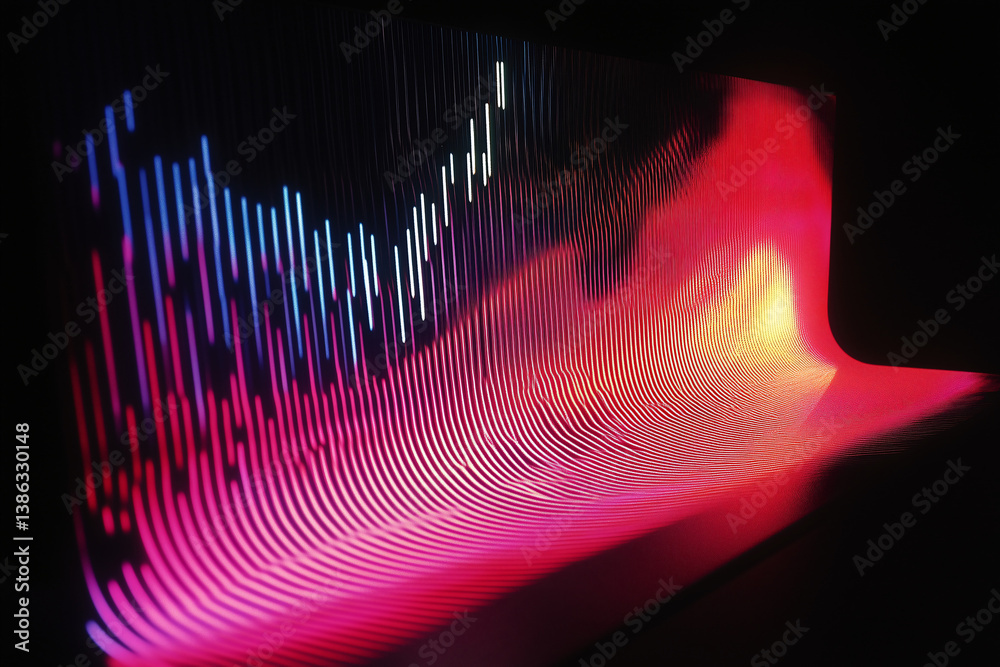 Poster dynamic visual of data representation: a visually engaging, colorful representation of data analysis