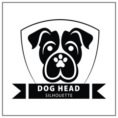 Dog Head Silhouette Vectore