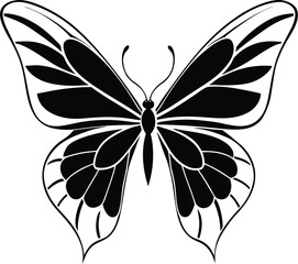 Butterfly silhouette vector Designs 23