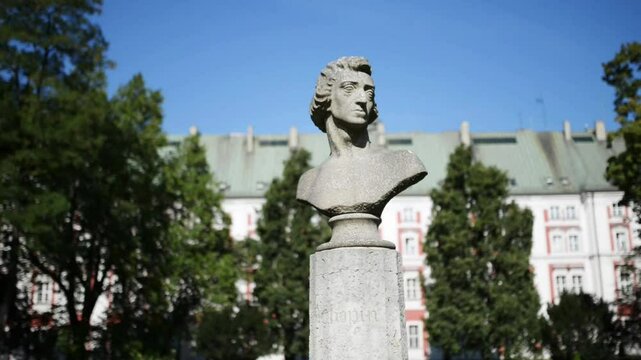 Frederic Chopin Park in Poznan, Poland