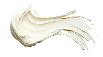 cream on white background Smooth and Rich Dairy Product PNG