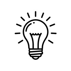 Lightbulb of Innovation: A simple yet potent visual metaphor, the lightbulb radiates brilliance and insight, signifying the spark of an idea and the power of innovation.