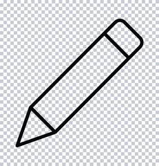 pencil modern line style icon vector.
