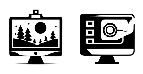 illustration of computer monitor