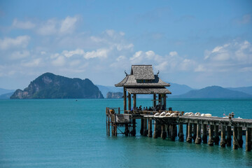 Koh yao yai island seascape in Phang Nga bay Thailand