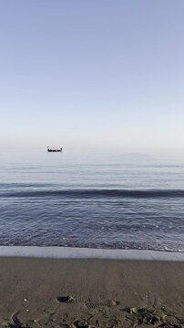 beach in the morning