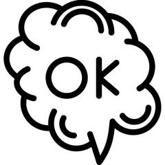 Banner Style Speech Bubble Icon