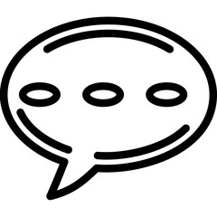 3D Speech Bubble Icon
