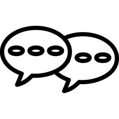 Minimalist Speech Bubble Icon