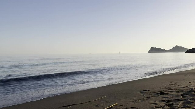 beach at dusk