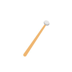 Drum sticks icon, music instrument vector illustration in trendy style.
