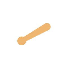 Drum sticks icon, music instrument vector illustration in trendy style.