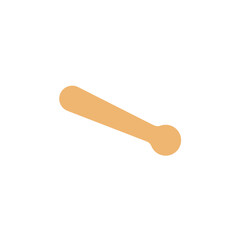 Drum sticks icon, music instrument vector illustration in trendy style.