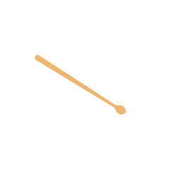 Drum sticks icon, music instrument vector illustration in trendy style.