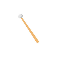 Drum sticks icon, music instrument vector illustration in trendy style.