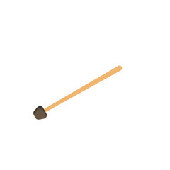 Drum sticks icon, music instrument vector illustration in trendy style.