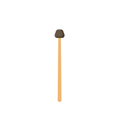 Drum sticks icon, music instrument vector illustration in trendy style.