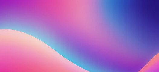 Vibrant fluid gradient wavy abstract background. Modern background featuring smooth, flowing wavy shapes in a vibrant pastel gradient of blue, purple, pink, and orange