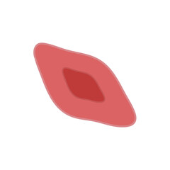 endothelial cell of blood vessel. Vector illustration.