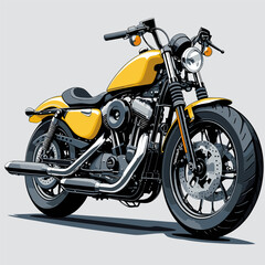 Obraz premium vector art motorcycle for graphic design purposes