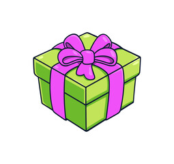 Obraz premium gift box cartoon illustration