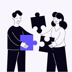 business symbol white business people