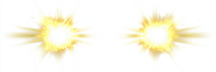 Vector transparent sunlight with sun glare. Overlay, Sun rays and glare, Sun, sunrays, light transitions, lens flare, light leaks and glare in PNG format. PNG sunlight flare. Golden flash and glare.