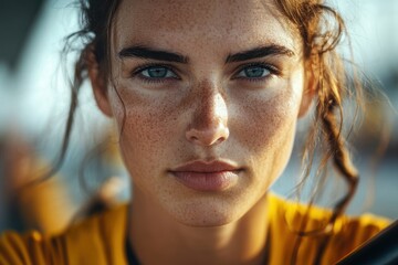 Rowers participating in a competitive training session on a serene river early in the morning near a picturesque landscape with reflections on the water
