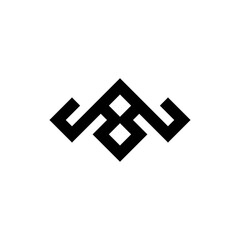 3d graphic of a symbol of a symbol made of many spheres