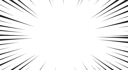 Comic style background with speed lines