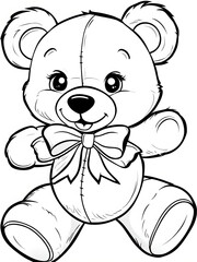Playful Teddy Bear Drawing With Expressive Features