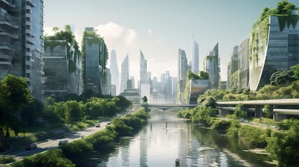 A photo of a sustainable urban development.