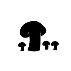 mushroom silhouette icon