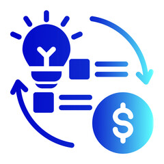 Method Icon Glyph Gradient Style for Startup Business Pack Icon Themes