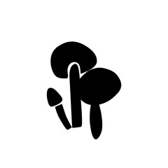 mushroom silhouette icon
