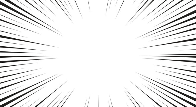 Fototapeta Comic style background with speed lines