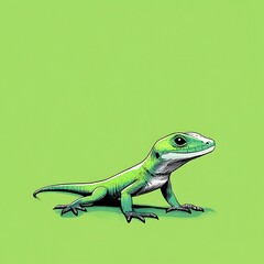 Fototapeta premium Monitor Lizard Crawling