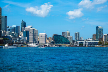 Fototapeta premium Darling Harbour is a harbour and neighborhood adjacent to the city centre of Sydney, New South Wales, Australia.