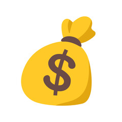 Money Bag Emoji Vector Illustration - Wealth and Finance Clipart Design