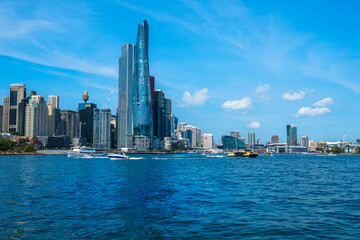 Fototapeta premium Darling Harbour is a harbour and neighborhood adjacent to the city centre of Sydney, New South Wales, Australia.