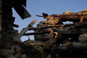 Damaged building in Antakya, Hatay after 6 February 2023 Earthquakes