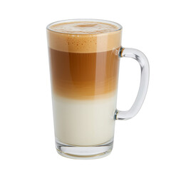 Layered Latte in a Glass Mug.