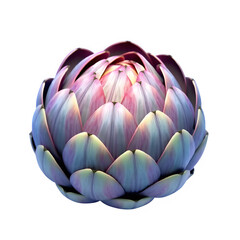 Obraz premium Radiant Artichoke Blossom with Vibrant Colors and Intricate Petal Details