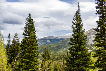 Beautiful mountain landscape at Rocky Mountain National Park.