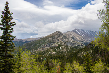 Beautiful mountain landscape at Rocky Mountain National Park.