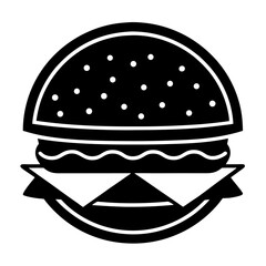 hamburger with cheese logo