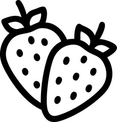 strawberry in a white background