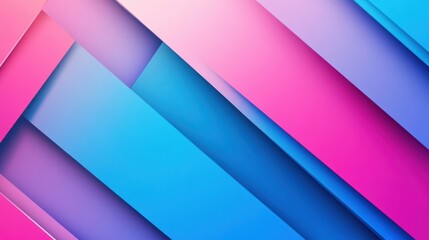 Fototapeta premium Abstract colorful layered geometric shapes