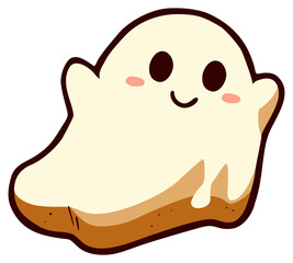 white ghost cookies right